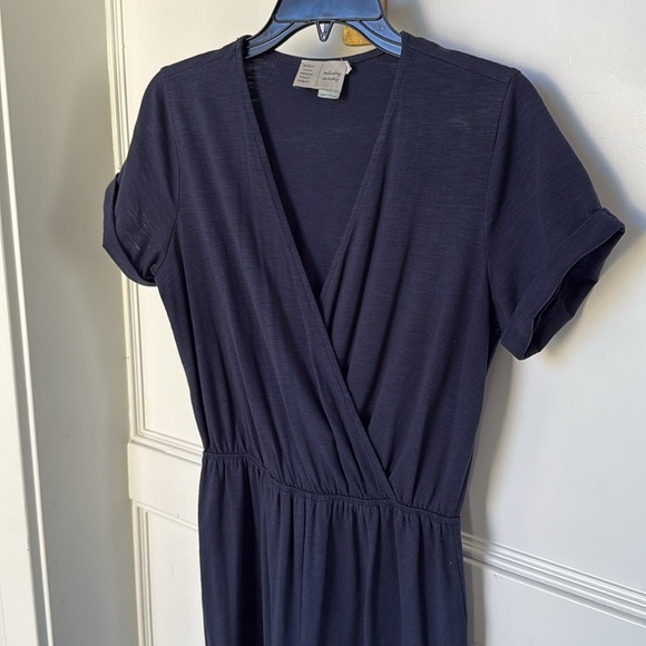 Anthropologie Saturday Sunday Elmira Jumpsuit Romper Navy Blue Color size Small - Picture 6 of 10